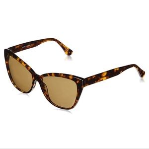 Joe’s Jeans Sunglasses Round Cat Eye Tortoiseshell Brown